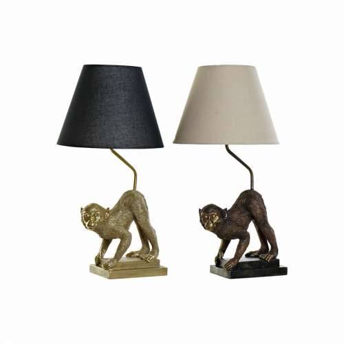 Stolna svjetiljka DKD Home Decor 32,5 x 30 x 60 cm Crna Bež zlatan Metal Smola 220 V 50 W (2 kom.) Cijena