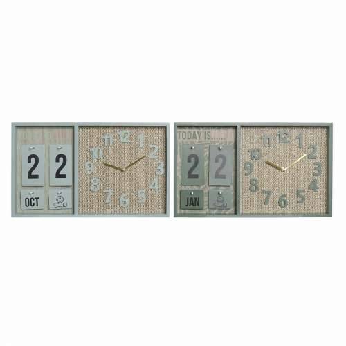 Zidni sat DKD Home Decor Zelena Drvo polipropilen Plastika Drvo MDF Tropsko 40 x 5 x 24 cm (2 kom.) Cijena