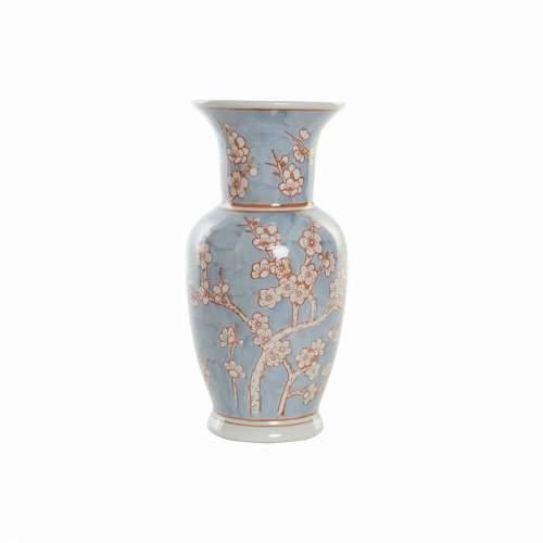 Vrč DKD Home Decor 13 x 13 x 31 cm Porculan Plava Oranžna Orijentalno Cijena