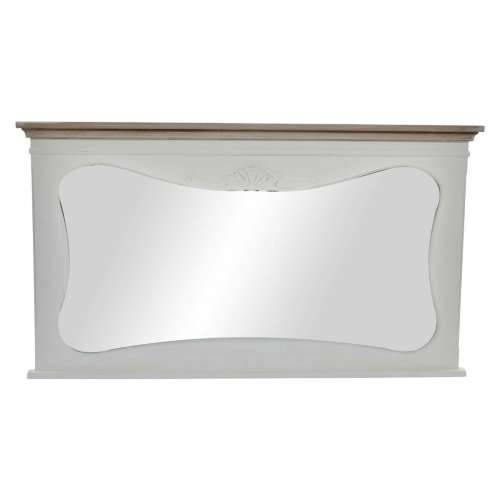 Zidno ogledalo DKD Home Decor Bijela Prirodno 105 x 64 x 4,5 cm Cijena