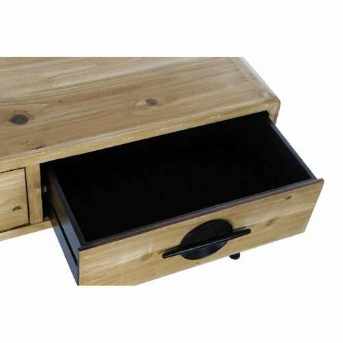 Pomoćni stolić DKD Home Decor Smeđa Crna Metal Jela 100 x 50 x 52,5 cm Cijena