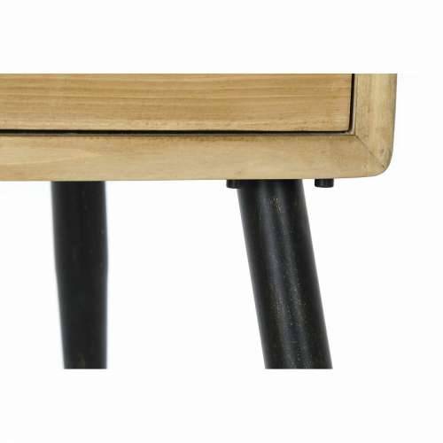 Pomoćni stolić DKD Home Decor Smeđa Crna Metal Jela 100 x 50 x 52,5 cm Cijena