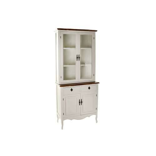 Izložbeni Štand DKD Home Decor 86 x 40 x 198 cm Kristal Bijela Plastika Pisana Tamno smeđi Cijena