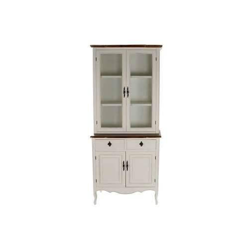 Izložbeni Štand DKD Home Decor 86 x 40 x 198 cm Kristal Bijela Plastika Pisana Tamno smeđi Cijena