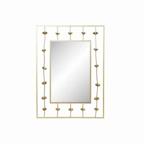 Zidno ogledalo DKD Home Decor zlatan Cvijet 70 x 5 x 100 cm Cijena