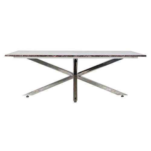 Stolić za dnevni boravak DKD Home Decor Srebrna Mramor Čelik Plastika 130 x 80 x 45 cm Cijena