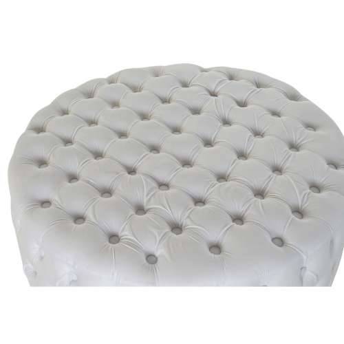 Naslonjač za Noge DKD Home Decor Bijela Poliester Drvo MDF (78 x 78 x 40 cm) Cijena