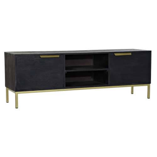 Namještaj za TV kabinet DKD Home Decor Crna Metal zlatan Drvo Manga (147 x 40 x 51 cm) Cijena