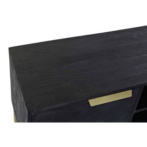 Namještaj za TV kabinet DKD Home Decor Crna Metal zlatan Drvo Manga (147 x 40 x 51 cm) Cijena
