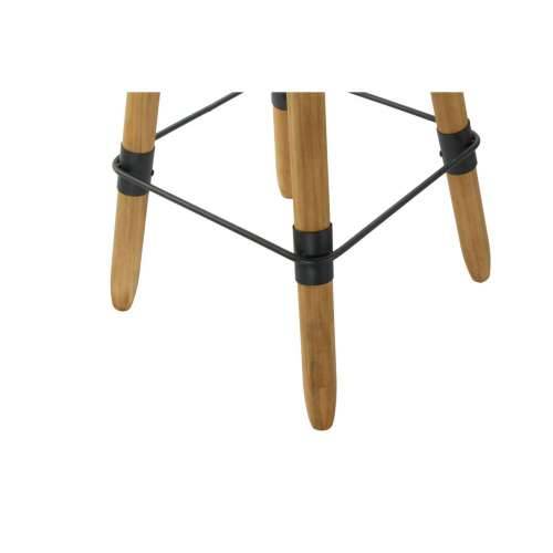 Pomoćni stolić DKD Home Decor 8424001831456 60 x 60 x 105 cm Prirodno Crna Metal Drvo Cijena