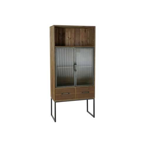 Ormarić DKD Home Decor Crna Drvo Metal Kristal (70 x 34.5 x 160 cm) Cijena