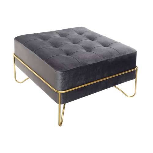 Stolac DKD Home Decor   Spužva Siva zlatan Metal Poliester Baršun Drvo MDF (80 x 80 x 47 cm) Cijena