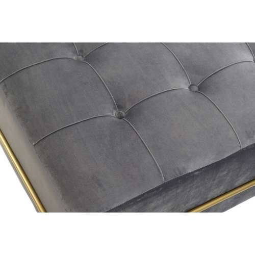 Stolac DKD Home Decor   Spužva Siva zlatan Metal Poliester Baršun Drvo MDF (80 x 80 x 47 cm) Cijena