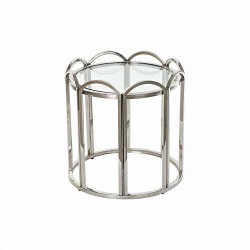 Pomoćni stolić DKD Home Decor Kristal Srebrna Metal (55 x 55 x 55 cm) Cijena