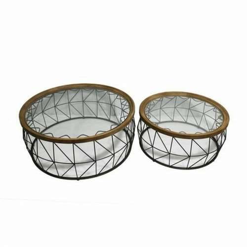 Set od dvije stolice DKD Home Decor Crna Prirodno 100 x 100 x 43 cm Cijena