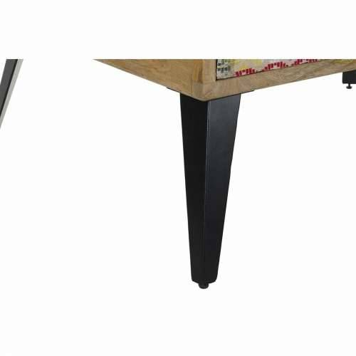Pomoćni stolić DKD Home Decor 110 x 70 x 46 cm Crna Metal Smeđa Pisana Drvo Manga Cijena