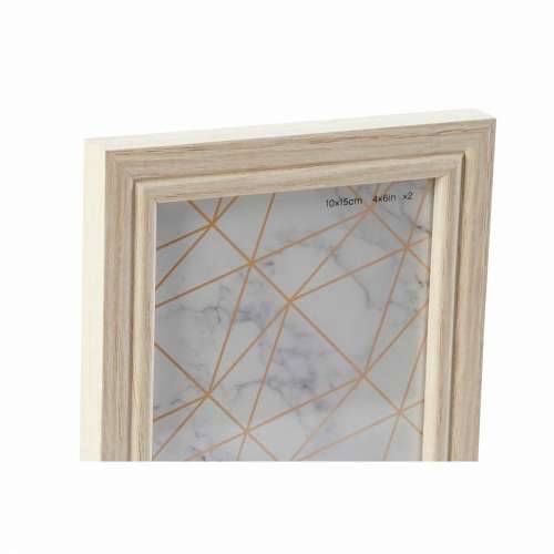 Ramă foto de Perete DKD Home Decor 32,5 x 1,5 x 45 cm Kristal Prirodno Zelena Drvo MDF Skandinavski Cijena
