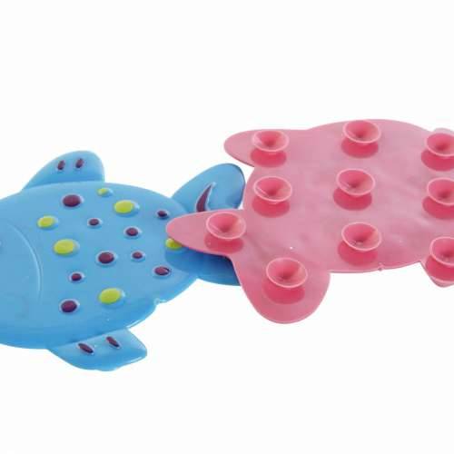 Prostirka za kupanje DKD Home Decor 13 x 1 x 10,5 cm Plava Roza Children’s PVC Riba (2 kom.) Cijena