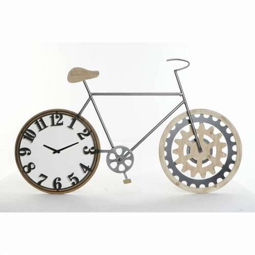Zidni sat DKD Home Decor 108 x 6,4 x 63,5 cm Prirodno Crna Bicikl Metal Drvo MDF Cijena