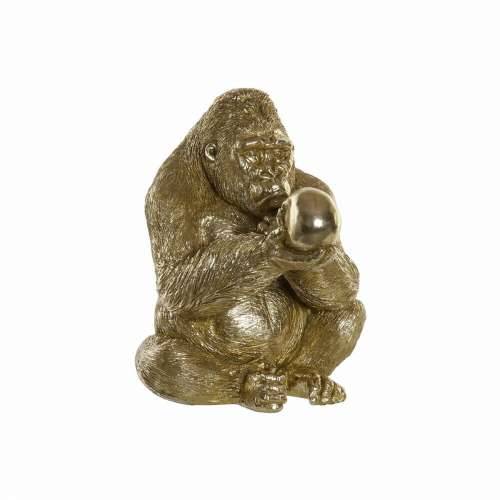 Ukrasna figura DKD Home Decor zlatan Smola Gorila (33 x 33 x 43 cm) Cijena