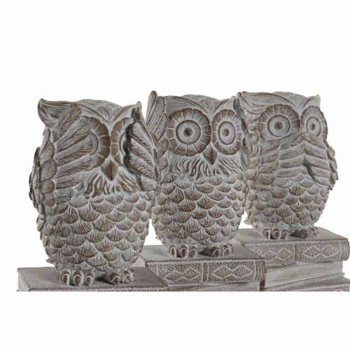 Ukrasna figura DKD Home Decor Bijela Sova Decapé 11 x 11 x 20 cm (3 kom.) Cijena