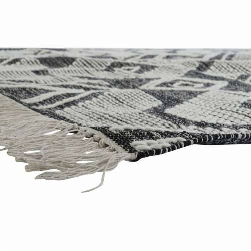 Tepih DKD Home Decor Bijela Crna Pamuk (160 x 230 x 1 cm) Cijena