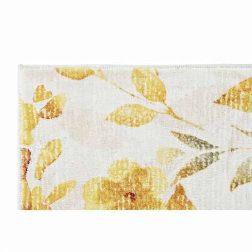 Tepih DKD Home Decor Rumena Bijela Poliester Pamuk Ziedi (120 x 180 x 0.5 cm) Cijena