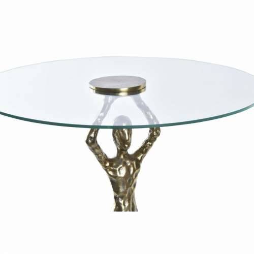 Pomoćni stolić DKD Home Decor Kristal zlatan Aluminij 46 x 46 x 57 cm Cijena