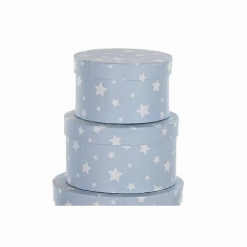 Set Složivih Kutija za Pospremanje DKD Home Decor Okruglo Zvijezde Children’s Karton Cijena