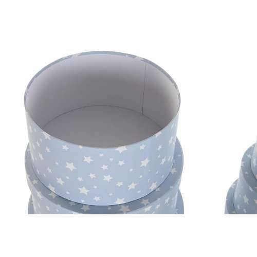 Set Složivih Kutija za Pospremanje DKD Home Decor Okruglo Zvijezde Children’s Karton Cijena