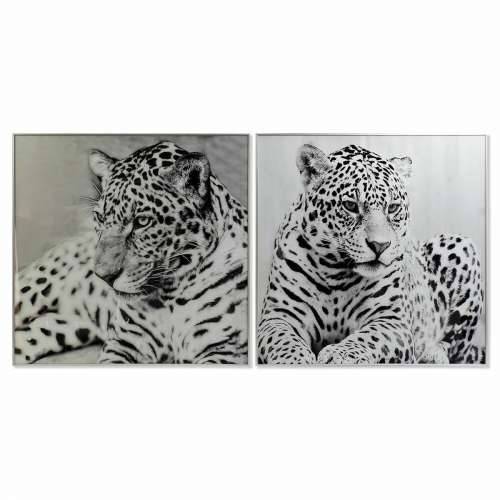 Slika DKD Home Decor 100 x 2,5 x 100 cm Leopard Kolonijalni (2 kom.) Cijena