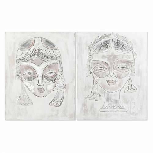Slika DKD Home Decor 80 x 3,7 x 100 cm Lice Kolonijalni (2 kom.) Cijena
