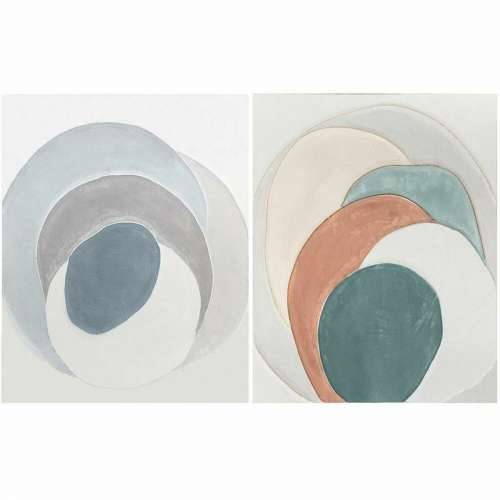 Slika DKD Home Decor moderan krugovi 80 x 3,7 x 100 cm (2 kom.) Cijena
