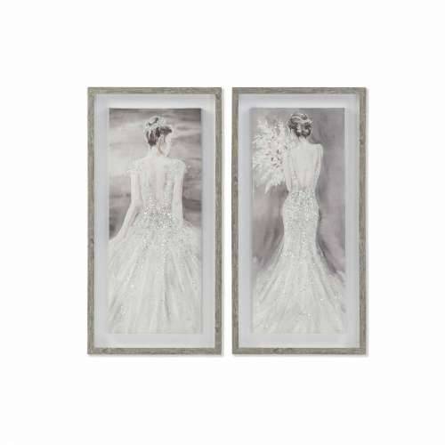 Slika DKD Home Decor 40 x 3,8 x 80 cm Dama romantični (2 kom.) Cijena