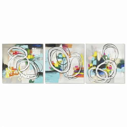 Slika DKD Home Decor 60 x 2,8 x 60 cm Apstraktno moderan (3 Dijelovi) Cijena