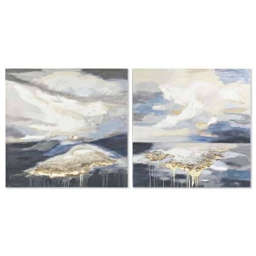 Slika DKD Home Decor 100 x 3,5 x 100 cm Apstraktno moderan (2 kom.) Cijena