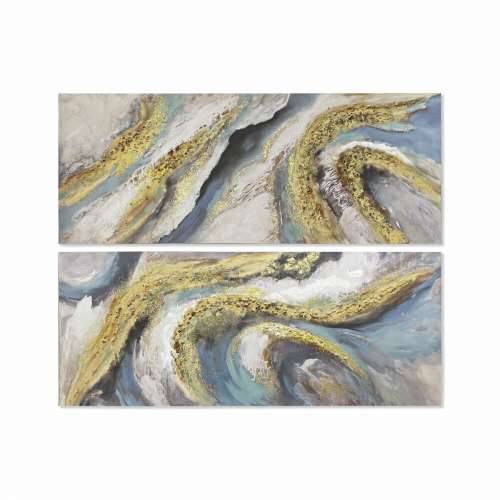 Slika DKD Home Decor 150 x 3 x 60 cm Apstraktno moderan (2 kom.) Cijena
