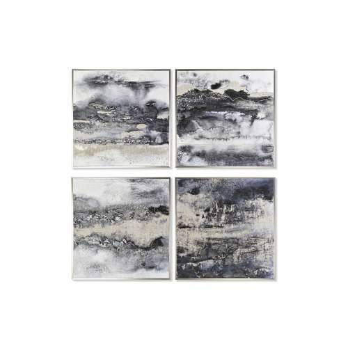 Slika DKD Home Decor 79 x 2,5 x 79 cm Apstraktno moderan (4 Dijelovi) Cijena