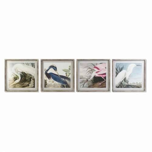 Slika DKD Home Decor Ptica Orijentalno 60 x 2,5 x 60 cm (4 kom.) Cijena