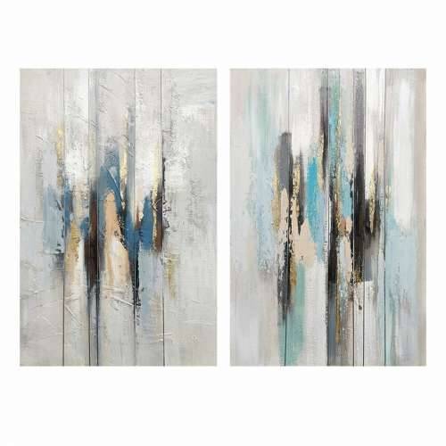 Slika DKD Home Decor Apstraktno 80 x 3 x 120 cm gradski (2 kom.) Cijena