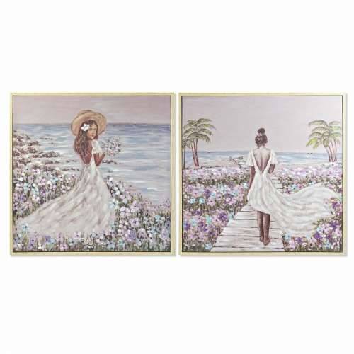 Slika DKD Home Decor 100 x 4 x 100 cm Mediteran (2 kom.) Cijena