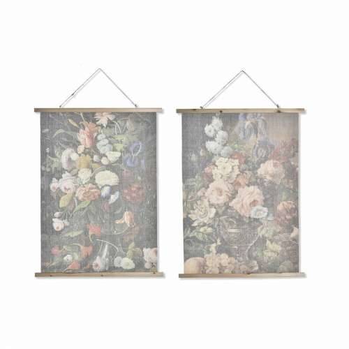 Slika DKD Home Decor Ziedi moderan 75 x 2 x 100 cm (2 kom.) Cijena