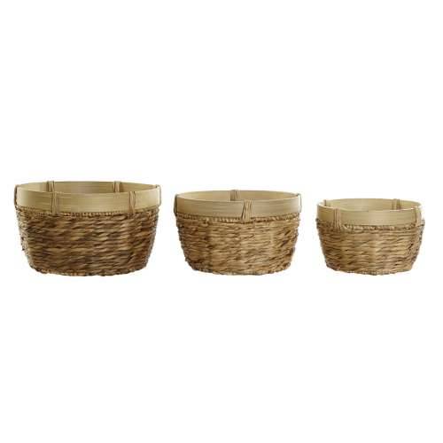 Set košara DKD Home Decor Bambus Tropsko Trske (40 x 40 x 23 cm) (3 Dijelovi) Cijena