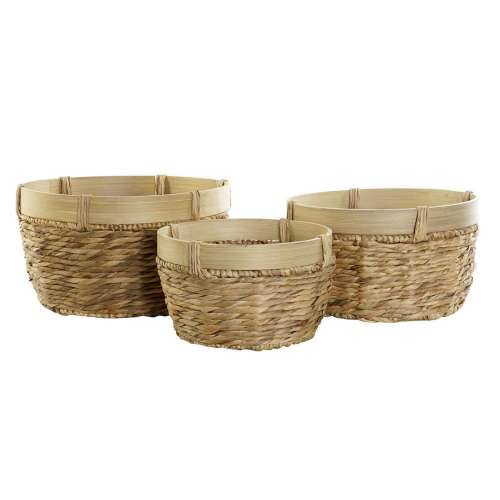 Set košara DKD Home Decor Bambus Tropsko Trske (40 x 40 x 23 cm) (3 Dijelovi) Cijena