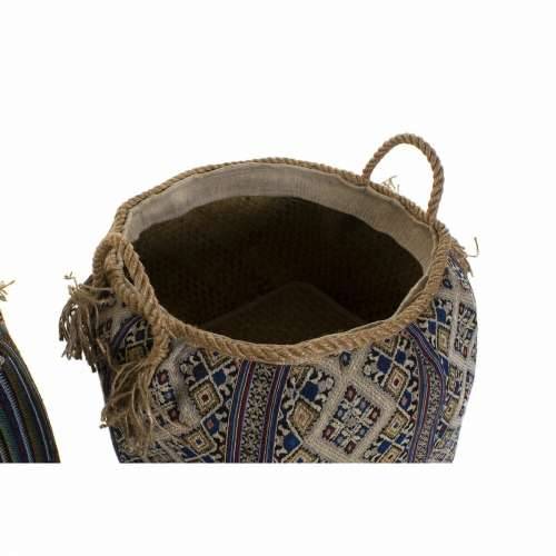 košara DKD Home Decor Prirodno vlakno 41 x 41 x 40 cm Boho (2 kom.) Cijena