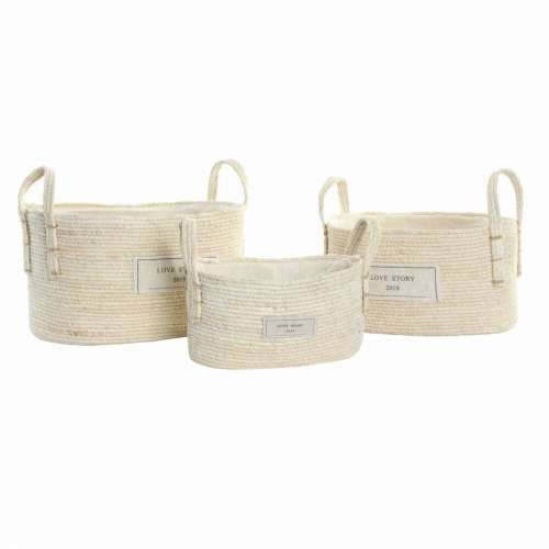 Set košara DKD Home Decor Pamuk Vlakna (34 x 23 x 20 cm) Cijena