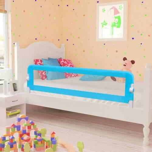 Sigurnosna ogradica za dječji krevet 2 kom plava 150 x 42 cm