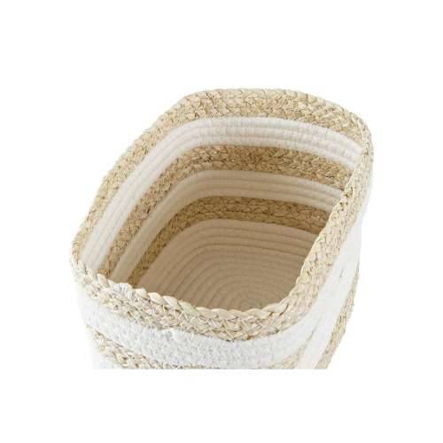 košara DKD Home Decor 28 x 20 x 18 cm Prirodno vlakno Cijena