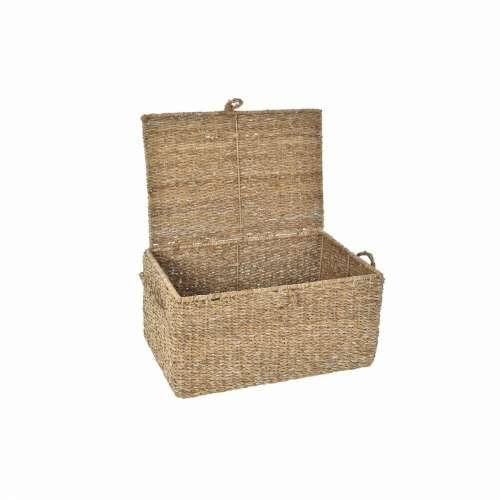 Set košara DKD Home Decor S poklopcem Prirodno Željezo Morska trava (50 x 34 x 25 cm) (3 Dijelovi) Cijena