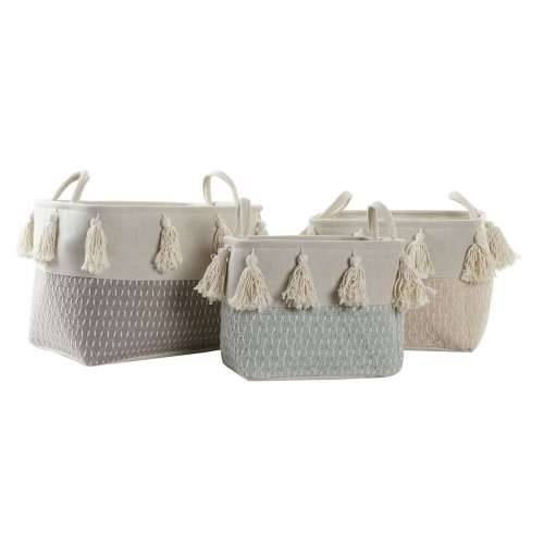 Set košara DKD Home Decor Poliester šiške (40 x 30 x 30 cm) Cijena